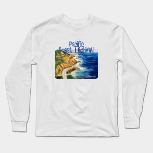 Pacific Coast Highway 1, California Long Sleeve T-Shirt